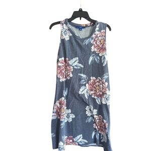 Apt. 9 XL Floral Print Sleeveless Tank Dress Casual Summer‎ Comfy